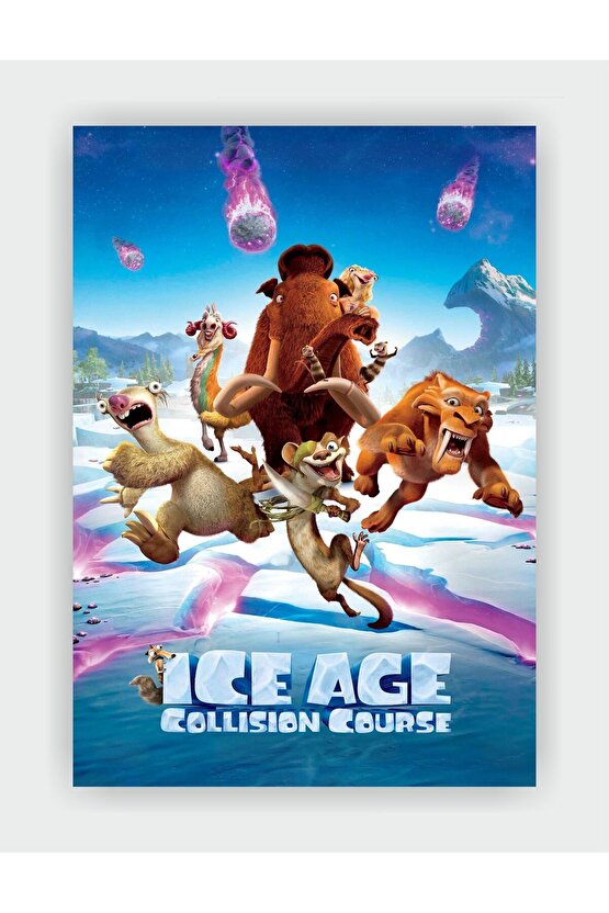 Ice Age 5: Collision Course - Buz Devri 5: Büyük Çarpışma Film Poster - Kalın Kağıt - Çerçevesiz