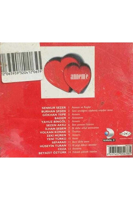Anneler Günün Kutlu Olsun Anneciğim - Anneme ( CD ) Ambalajında