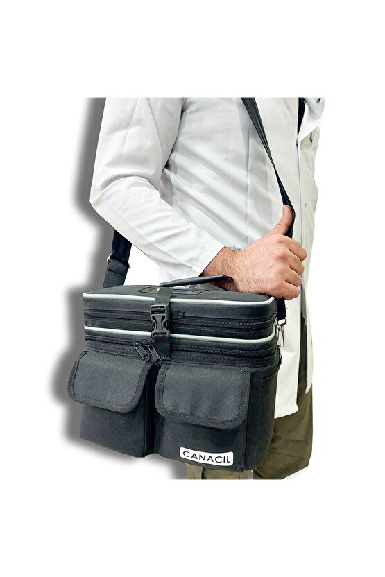 Sporcu Sağlık Çantası Siyah 24 X 25x 29 Ölçüsü