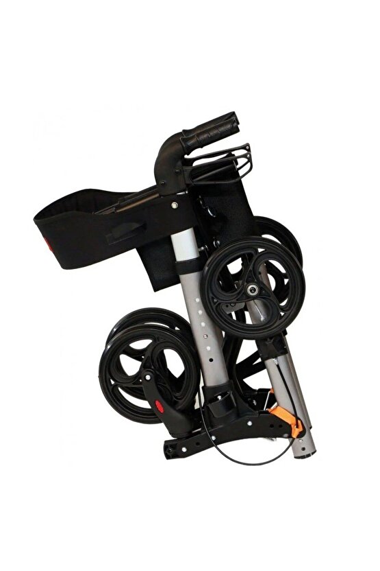 Comfort Plus 9102 Lüx Rollator Alüminyum Yürüteç Katlanır Sırt Desteği Frenli