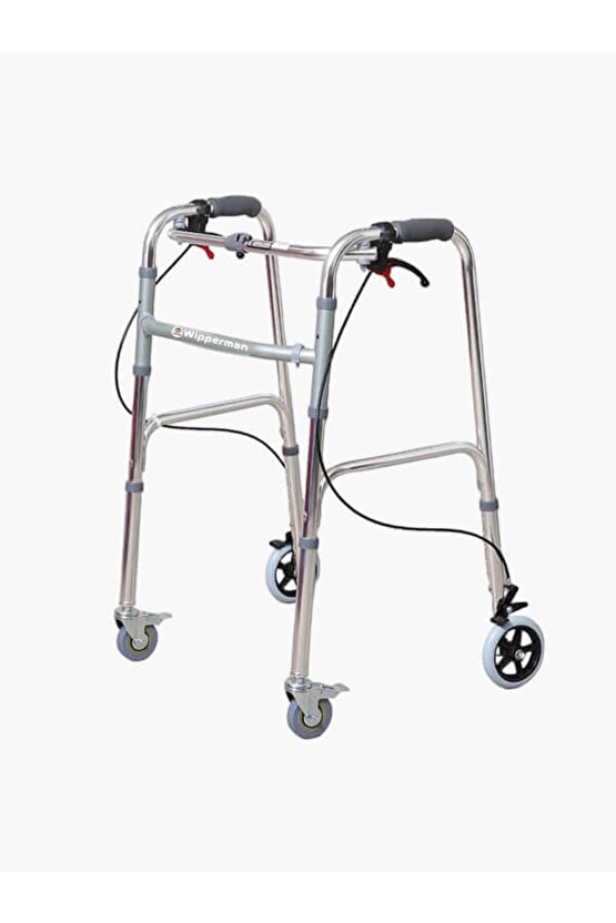 Comfort Walker Dört Tekerlekli Frenli Katlanır Yürüteç Kaliteli Hasta Yürüteci