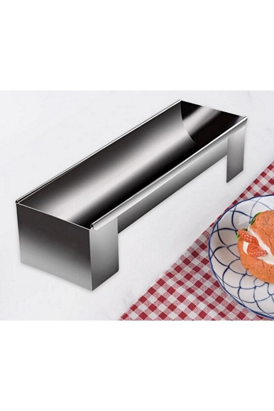 Narkalıp Oval Şekline Mozaik,rulo Pasta Ve Ekmek Pişirme Kalıbı Boy 25cm