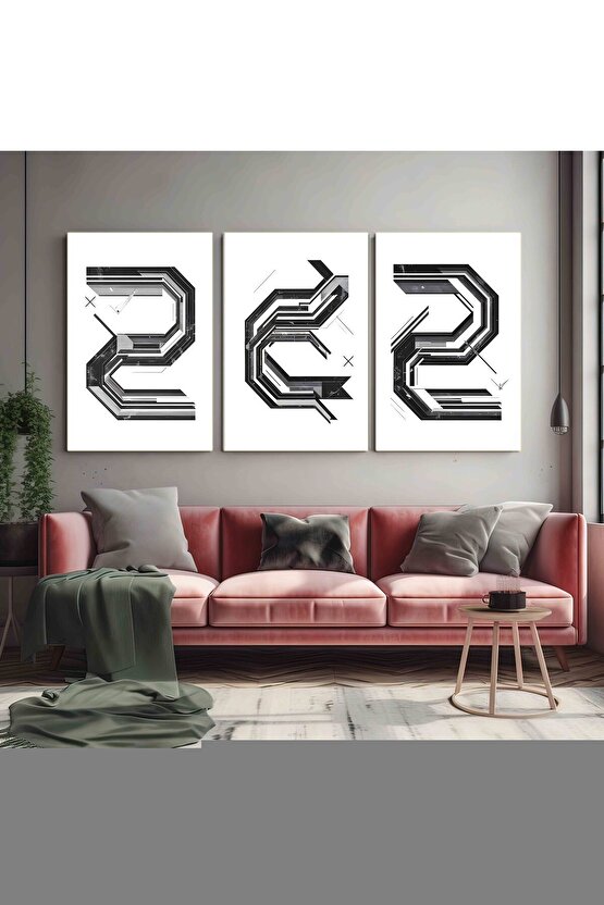 Matisse - Boho - Art Deco - Soyut - Doğa ( 3 lü Çerçevesiz ) Poster - Afiş - Tablo KR2C01121