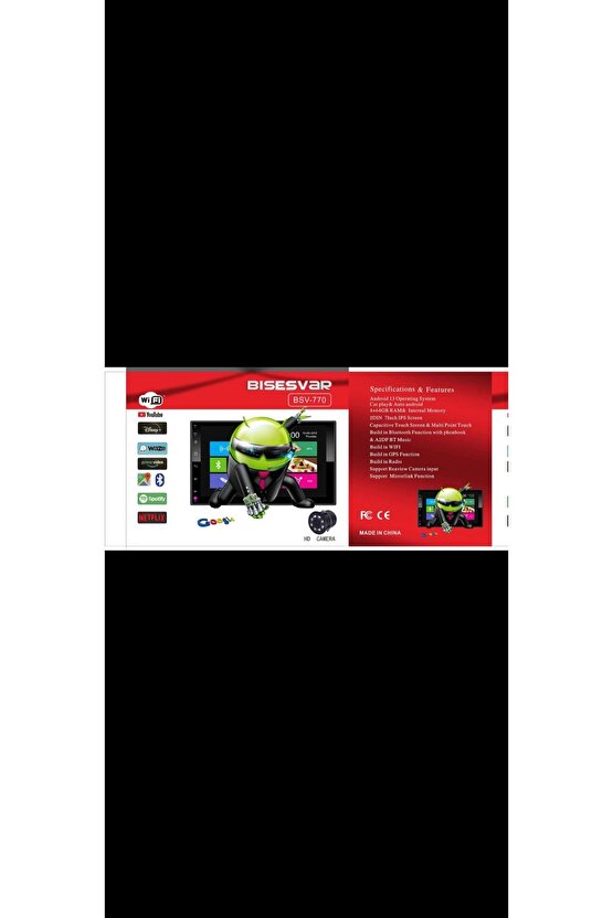 7 Inç Carplay Li 2 Gb Ram 32 Gb Hafıza Android Dauble Oto Teyip Wi-fi Youtube Google
