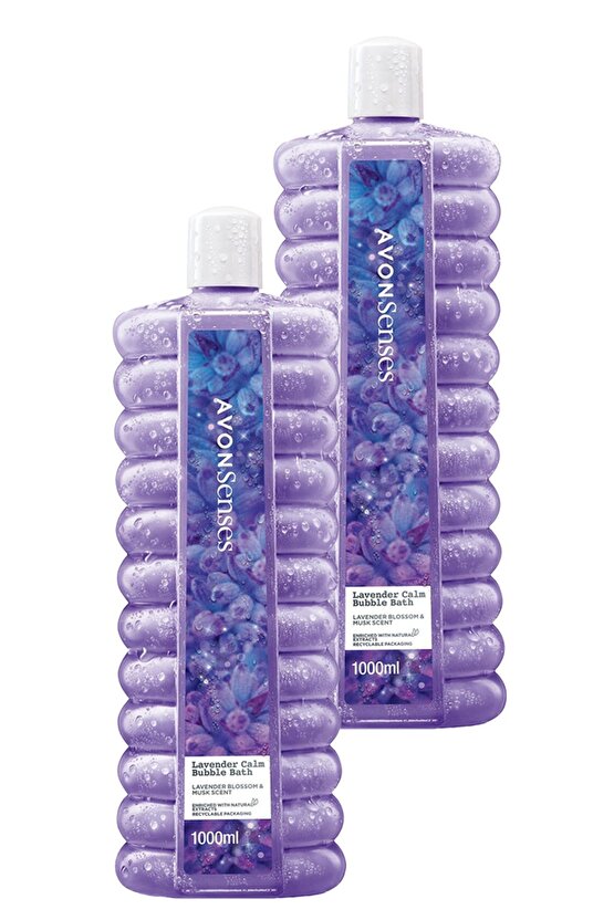 Senses Lavender Calm Lavanta Kokulu Banyo Köpüğü 1 Lt. İkili Set