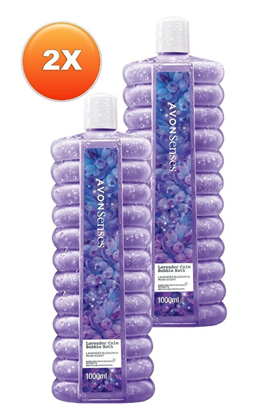 Senses Lavender Calm Lavanta Kokulu Banyo Köpüğü 1 Lt. İkili Set