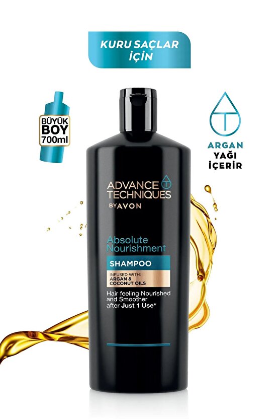 Argan ve Hindistan Cevizi Yağı İçeren Besleyici Şampuan 700 Ml.