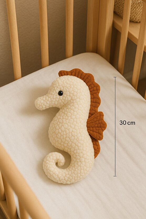 30 Cm Bebek Uyku Arkadaşı Sevimli Deniz Atı-Teddy Peluş Oyuncak