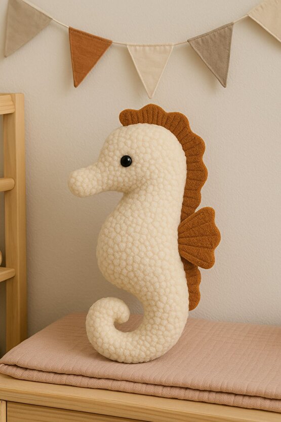 30 Cm Bebek Uyku Arkadaşı Sevimli Deniz Atı-Teddy Peluş Oyuncak