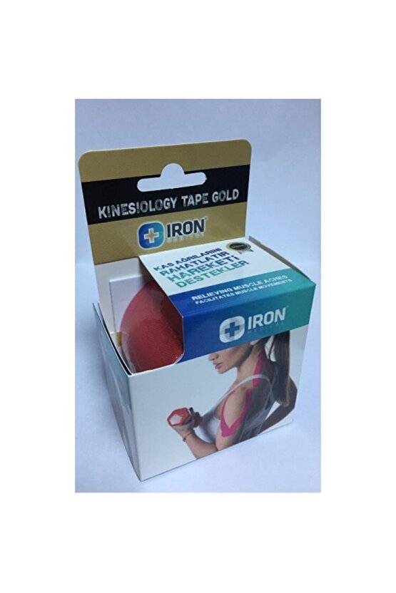 Tape Kinesio Ağrı Bandı 5 Metre X 5 Cm Kırmızı