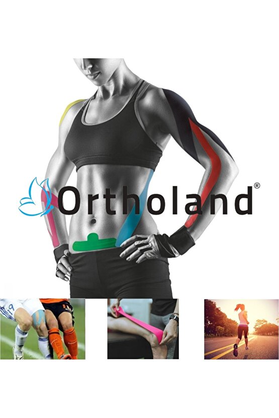 Kırmızı Renk Kinesi Band Sporcu Kas Ağrı Bandı Kinezyo Tape