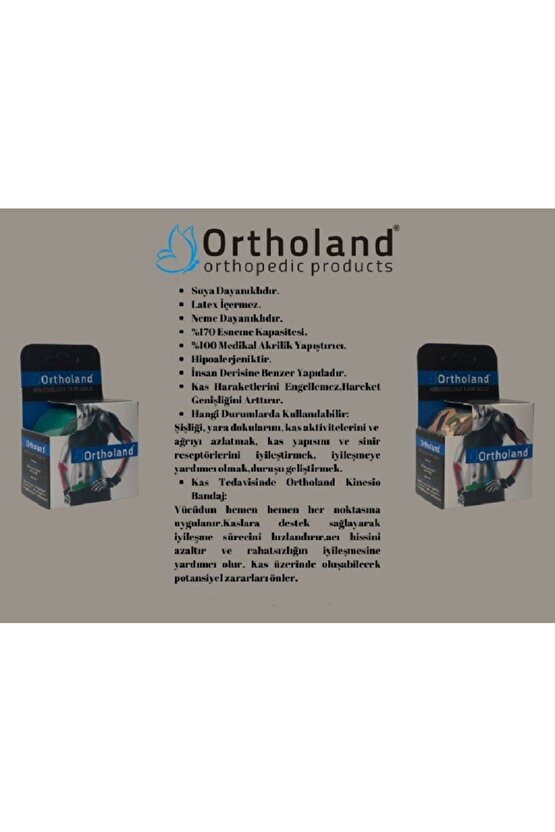 Kırmızı Renk Kinesi Band Sporcu Kas Ağrı Bandı Kinezyo Tape