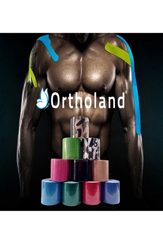 Kırmızı Renk Kinesi Band Sporcu Kas Ağrı Bandı Kinezyo Tape