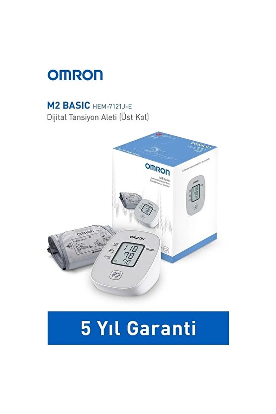 M2 Basic (hem-7121j-e )üst Koldan Çlçer Dijital Tansiyon Aleti