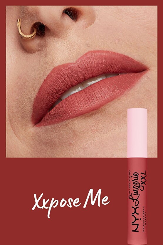 Likit Mat Ruj - Lip Lingerie Xxl Matte Liquid Lipstick Xxpose Me
