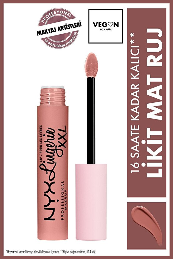 Likit Mat Ruj - Lip Lingerie Xxl Matte Liquid Lipstick Undressed
