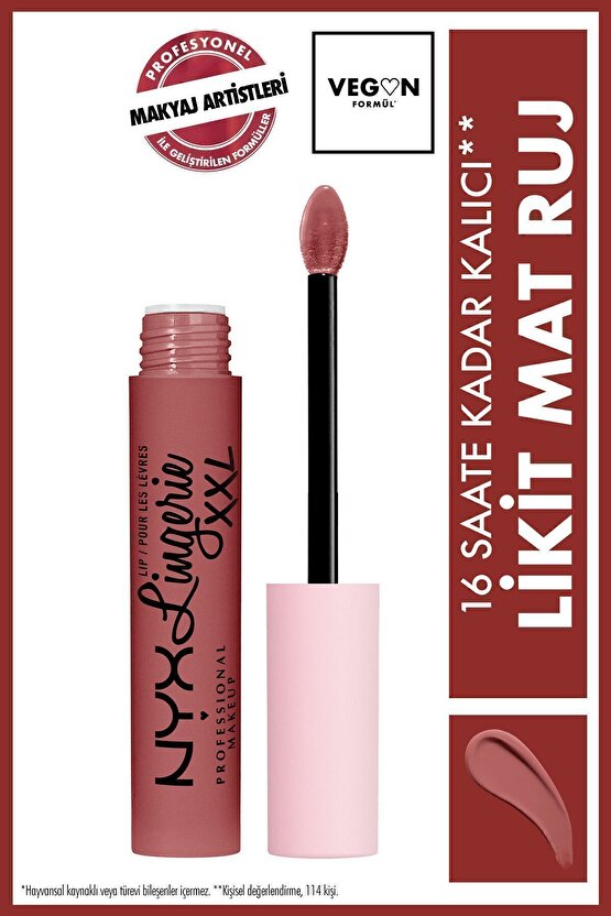 Likit Mat Ruj - Lip Lingerie Xxl Matte Liquid Lipstick Stripd Down