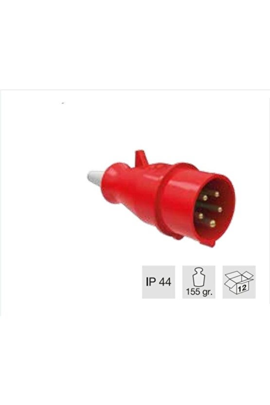 5x16amper ( 3faz+nötr+toprak) Ce Norm Fiş Erkek