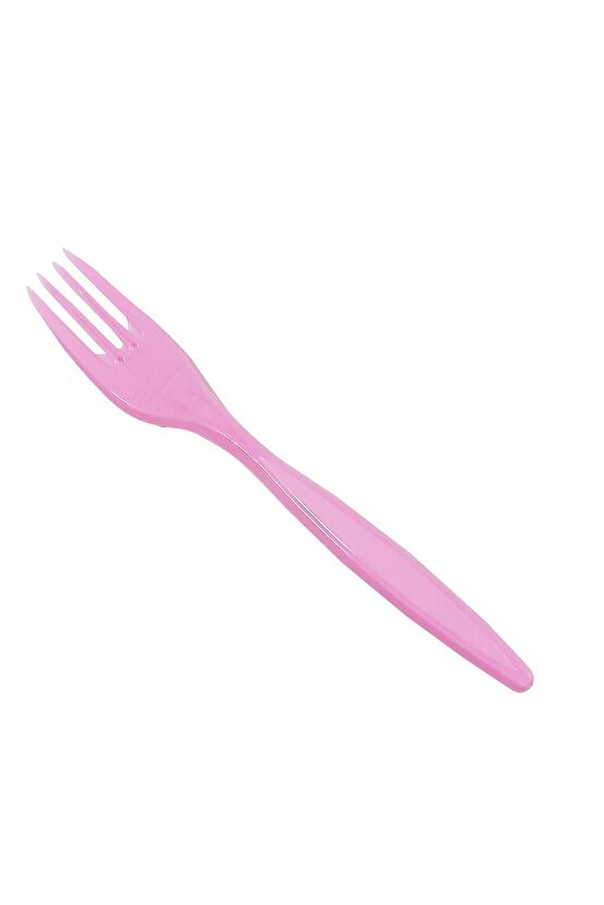 Pembe Plastik Tabak - Bardak - Çatal Seti 25 Kişilik