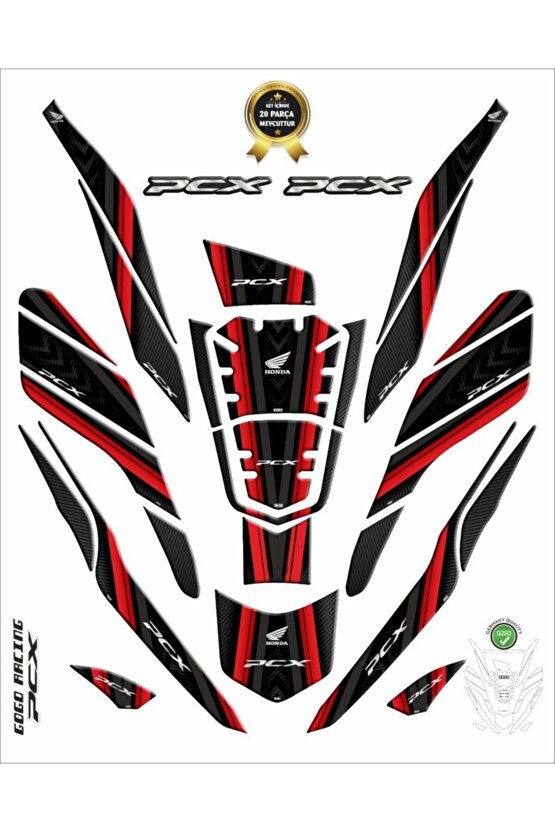 Honda Pcx 125 2021 Tank Pad 26 Parça 002
