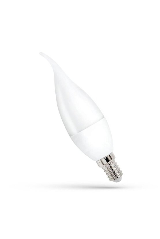 10 Adet Çok Kaliteli E14 Duy 5 Watt, 4200 Kelvin Beyaz Işık Led Ampul, Avize Şamdan Ampulü Mum Ampul