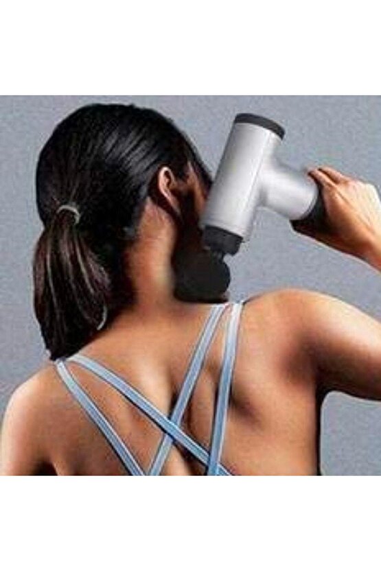 BUFFER® 6 Farklı Seviyeli Titreşimli 4 Farklı Başlıklı Büyük Boy Masaj Tabancası