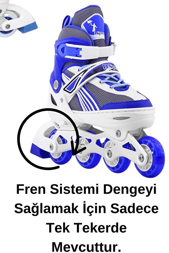 Mavi Işıklı Ayarlanabilir Silikon Teker Metal Gövde Alıştırma Pateni Profesyonel Çocuk-yetişkin