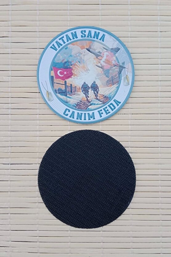 Vatan Sana Canim Feda 3D Termoplastik Silikon Kabartma Arma Pec Patch