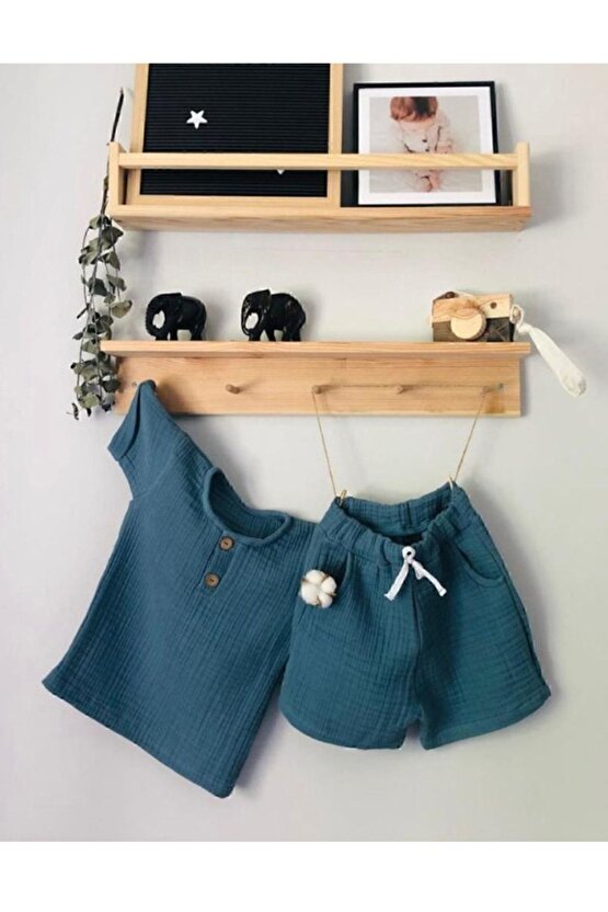 Ahşap Askılık Raf Ve Kitaplık Raf Eğitici Montessori Raf 2li 40 Cm