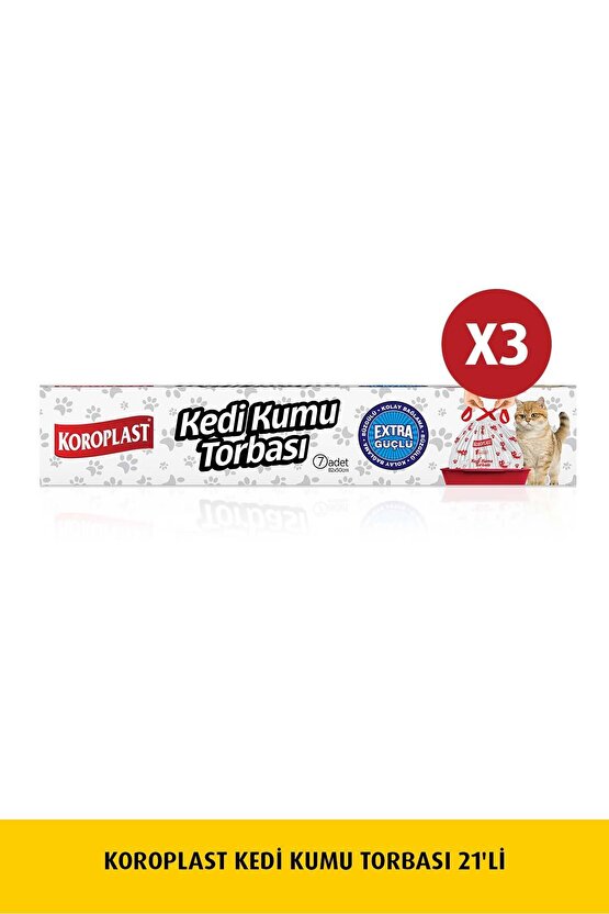Kedi Kumu Torbası 7li x 3 Adet