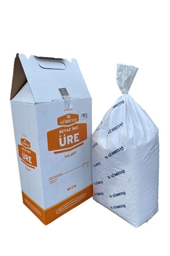 Beyaz Inci Üre % 46 N Azot Bahçe Çiçek Bitki Besini Gövde Geliştirici Üst Çim Gübresi 5 Kg