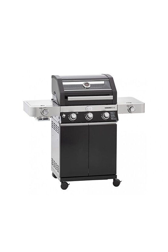 Videro Gazlı Barbekü Siyah G3-s