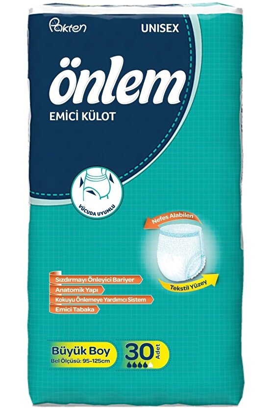 Emici Külot Yetişkin Hasta Bezi L - Large - Büyük (30 ADET)