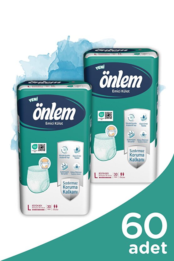 Emici Külot Yetişkin Hasta Bezi Large Büyük Boy 30lu  2 Adet