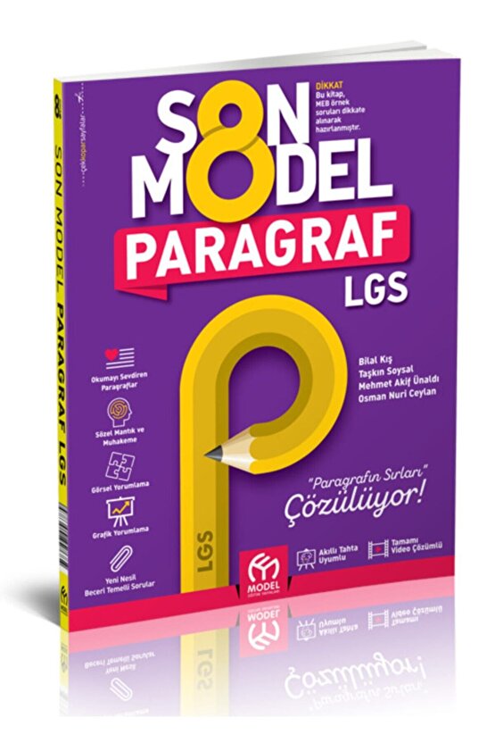 8. Sınıf Lgs Paragraf Son Model Soru Bankası