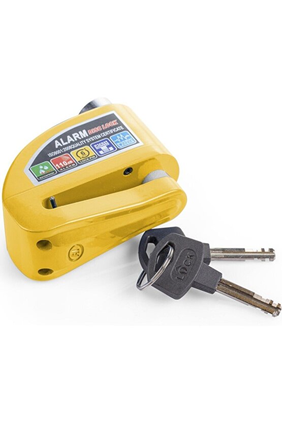 110 Db Siyah Motosiklet Alarmlı Disk Kilidi – Yüksek Güvenlik(KARIŞIK RENK GÖNDERİLİR)