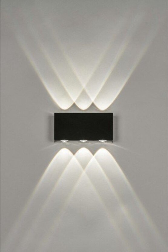 Elektrikle Çalışır, 12 Watt 3000 Kelvin Ledli, İç ve Dış Mekan Aplik, Yüksek Işık Güçlü Led Aplik