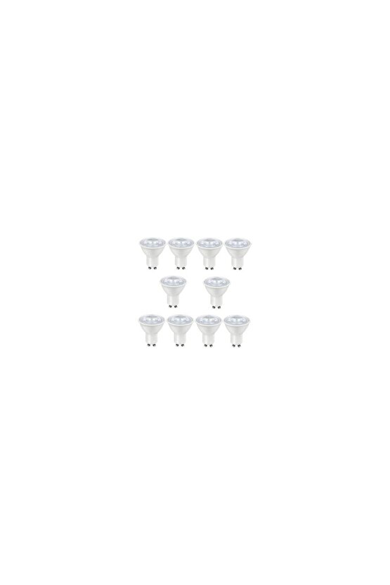 10 Adet 7 Watt 4000 Kelvin, Çok Kaliteli Gu10 Duy Led Ampul, Yüksek Lümen 4000 Kelvin Gu10 Duy Ampul