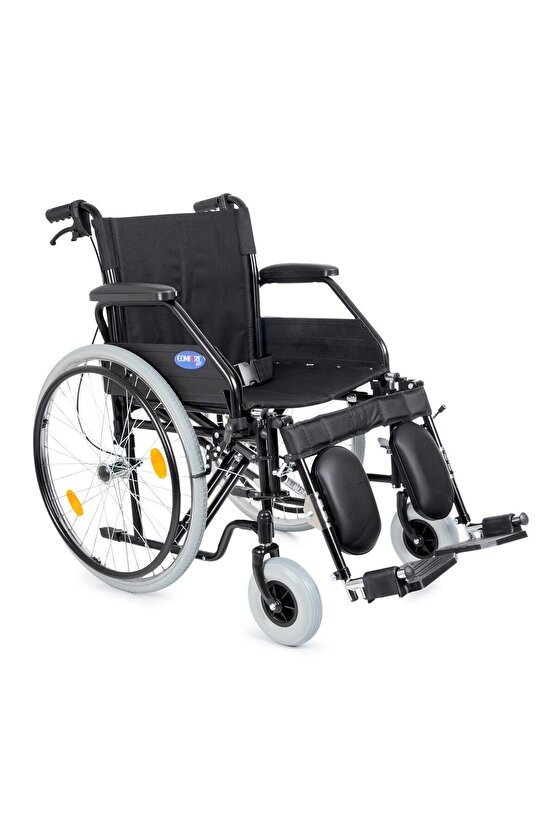 Dm-303 50cm Standart Manuel Tekerlekli Sandalye (ÖZELLİKLİ,BALDIR DESTEKLİ)
