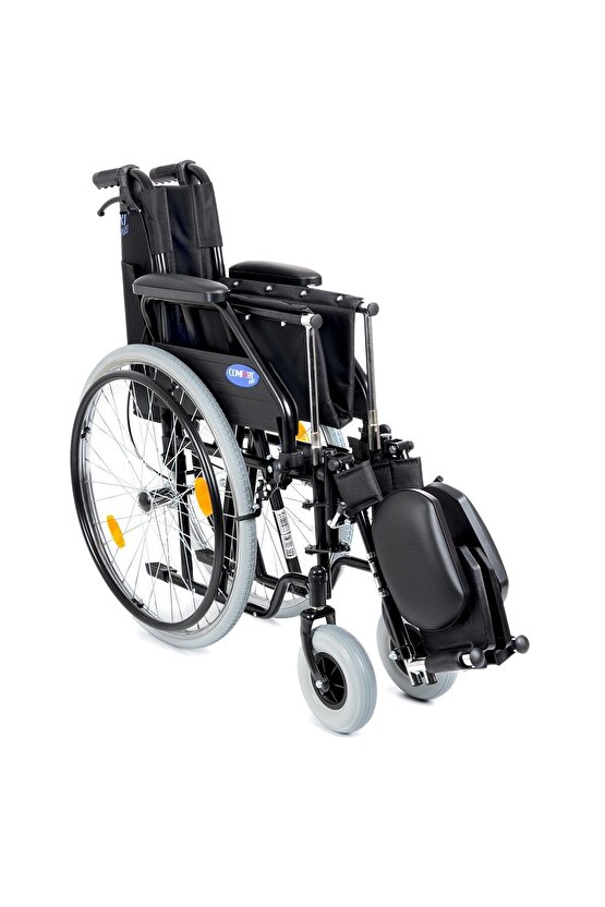 Dm-303 50cm Standart Manuel Tekerlekli Sandalye (ÖZELLİKLİ,BALDIR DESTEKLİ)