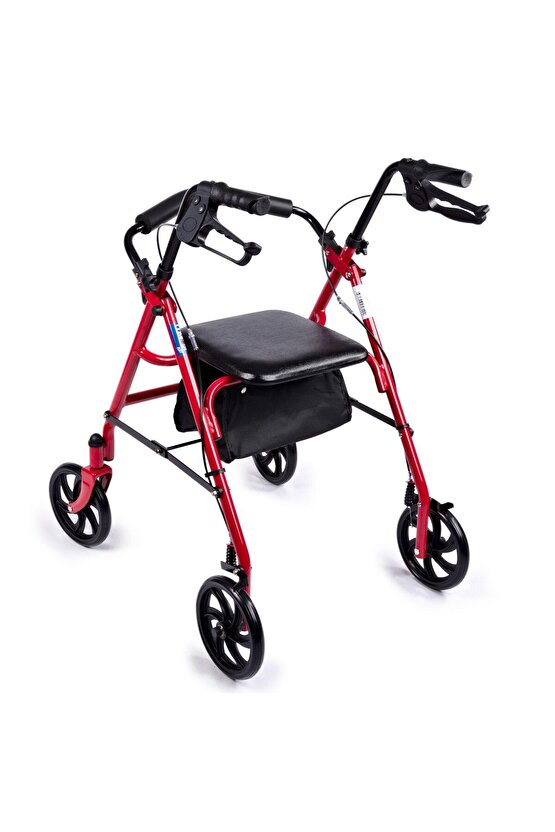 Dm9144 Rolatör 4 Tekerlekli Yürüteç 130 Kg Taşıma Kapasiteli