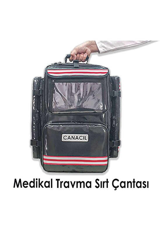 Büyük Travma Sırt Çantası - CANACIL - TK3855 - TipX - Siyah