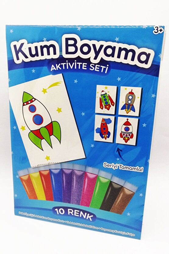 Atlas Roket | Roket Kum Boyama Aktivite Seti Tekli Paket