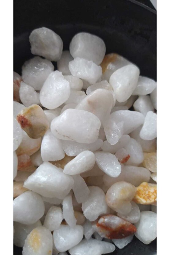 Beyaz Taş 2 Kg 1-2 Cm Beyaz Dolomit Taş Dere Taşı Çakıl Taşı Bahçe Süs Taşı Akvaryum Teraryum Taşı