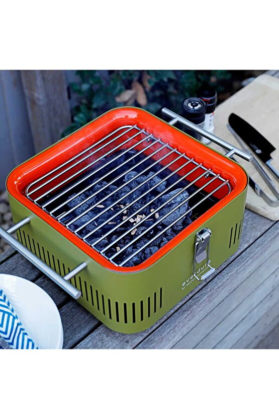 Cube Kömürlü Barbekü Haki