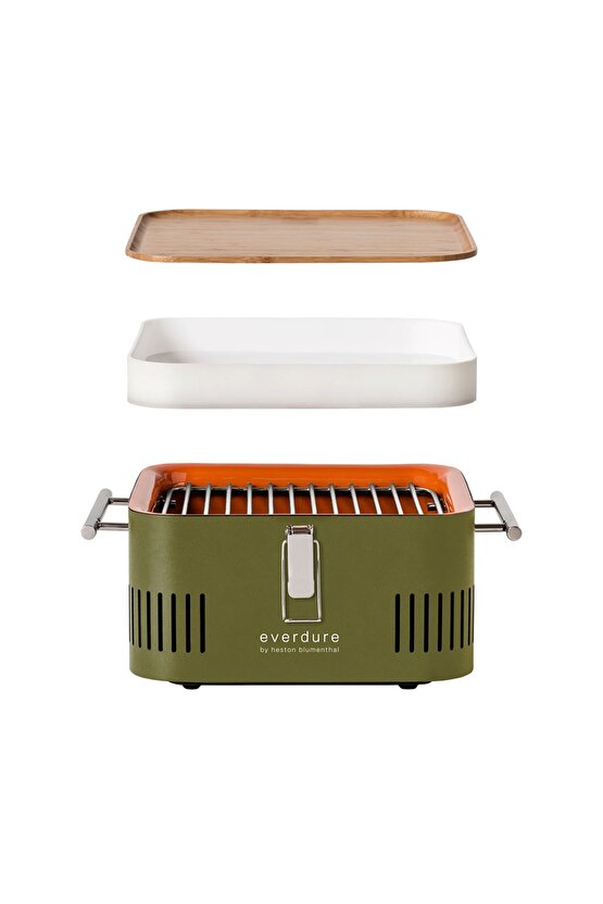 Cube Kömürlü Barbekü Haki