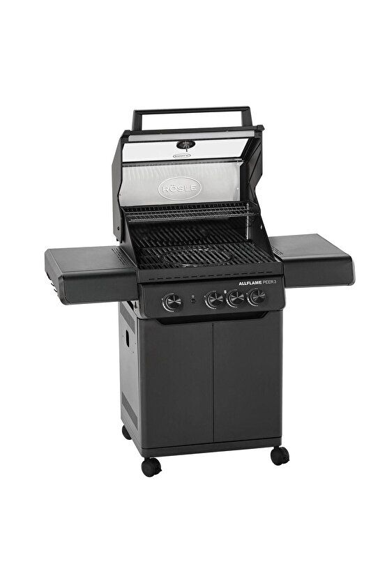 Allflame Peer 3 Gazlı Barbekü İstasyonu - Siyah