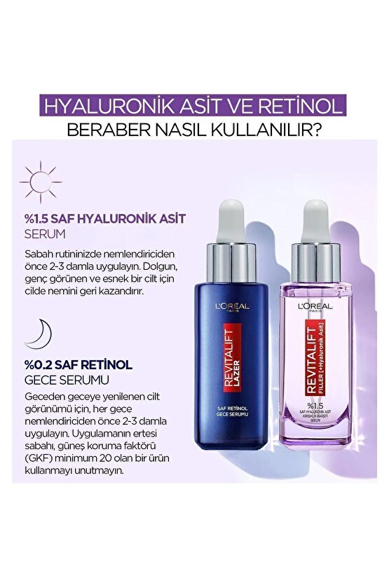 Loréal Paris Revitalift Filler %1.5 Saf Hyaluronik Asit Kırışıklık Karşıtı Serum- 30 ml