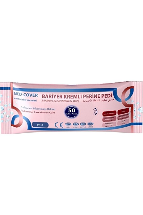 BARİYER KREMLİ PERİNE TEMİZLEME PEDİ 50li 12 ADET