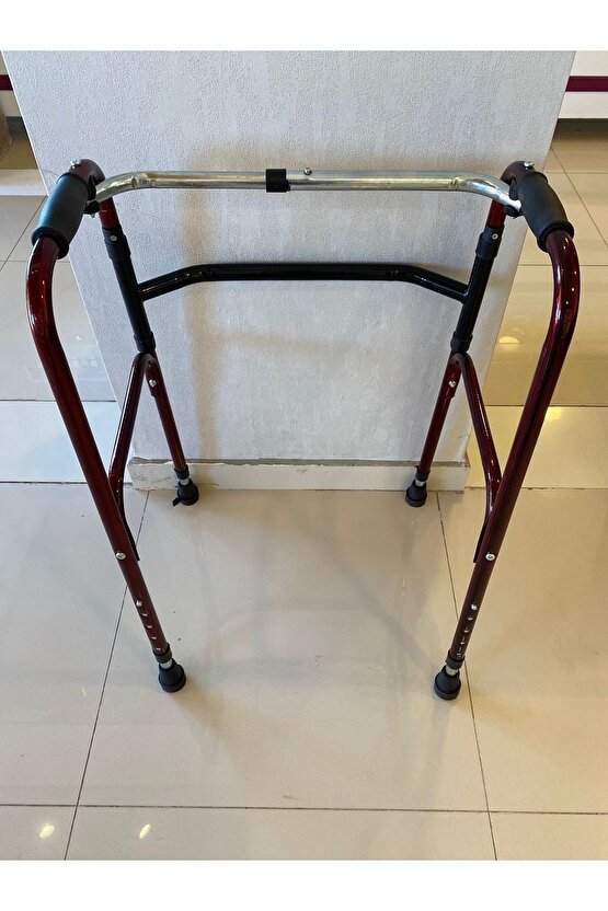 Walker Volkır Wolker Katlanır Bordo Yürüteç Hasta Yaşlı